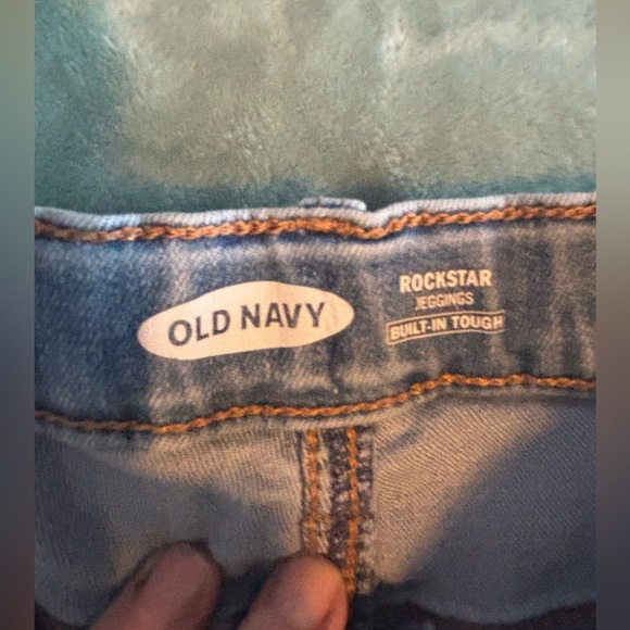 2 pair Girls Old Navy Rock Star jeggings. Size 12 adjustable waist. - Picture 13 of 14